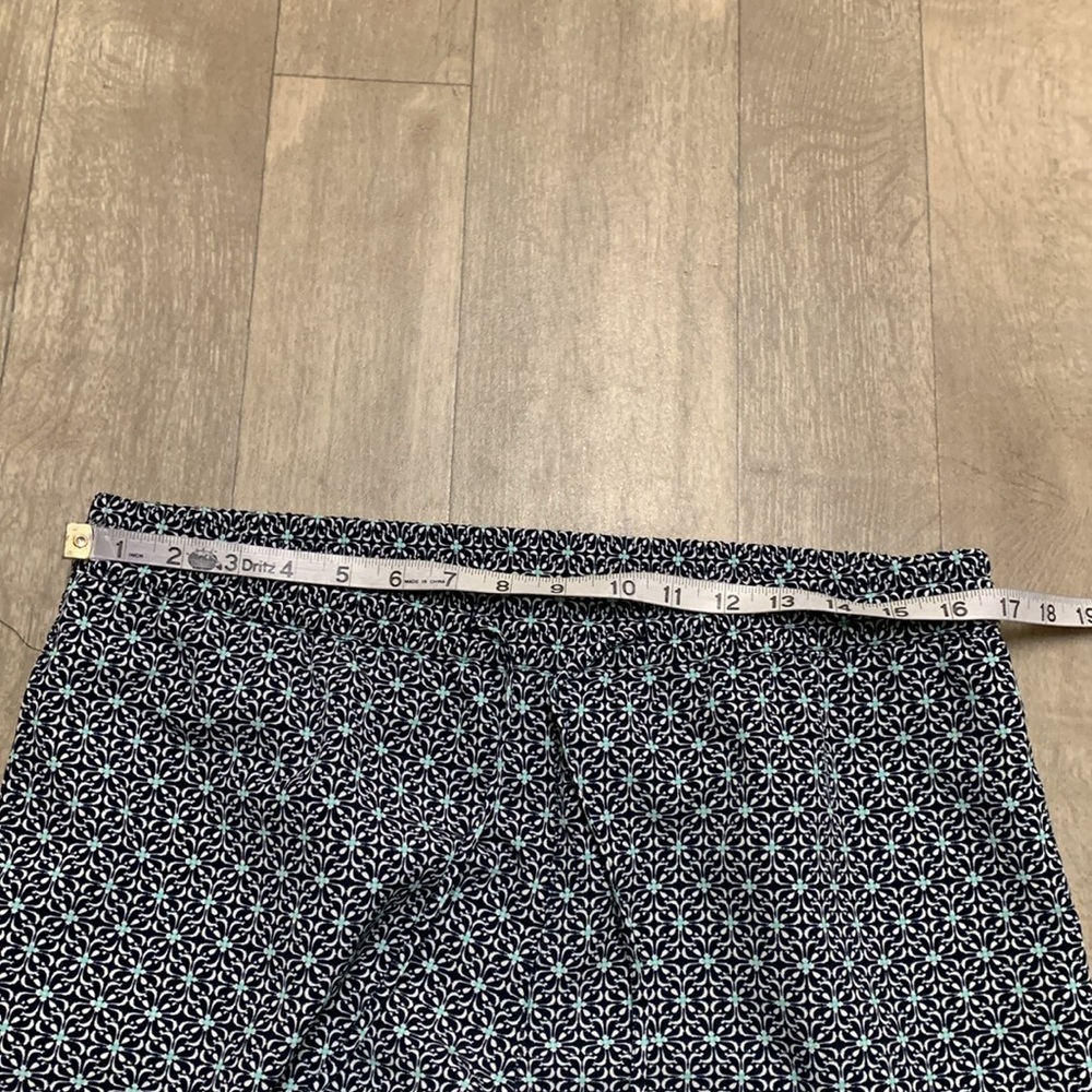 Womens Talbots Geometrical Pattern Drawstring Straight Fit Pants - Picture 5 of 8